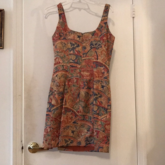 Lisa Anne women’s dress size 6 multi colored silk - Picture 3 of 5